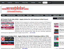 Tablet Screenshot of careerjobalert.com